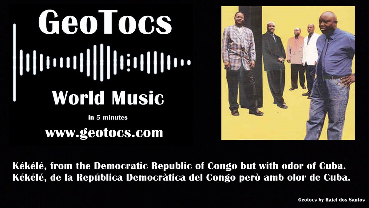 geotocs's tweet photo. Kékélé, from the Democratic Republic of Congo but with odor of Cuba!
Listen on  https://t.co/Q50a9Ipx4c World Music in 5 minutes!
Internet &amp; FM radio
https://t.co/nSxw6WLvXF https://t.co/cwXZYDuSR9