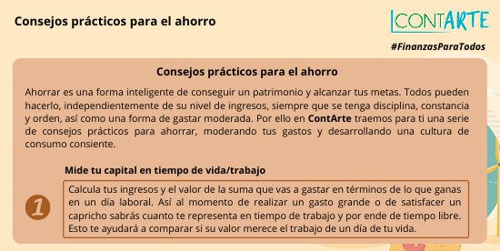 ContArteINCP's tweet photo. #FinanzasParaTodos Consejos prácticos para el ahorro: mide tu capital en tiempo de vida/trabajo y reduce tus gastos pensando en un bien mayor. https://t.co/kr0Z9D7gCr https://t.co/Uz9YSjv3jC