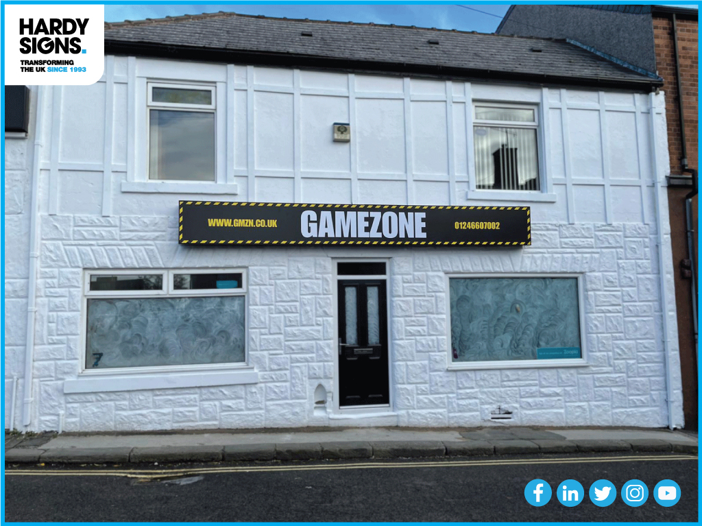 HardySignsLtd's tweet photo. ๐ฎ Chesterfield Games Quarter is the new collaboration of 4 leisure and gaming businesses that offer a combination of gaming genres in one https://t.co/tf83JNsBi4
#branding #externalsigns #flexfacelightbox #illuminatedsigns https://t.co/Pt5Ri8koh2