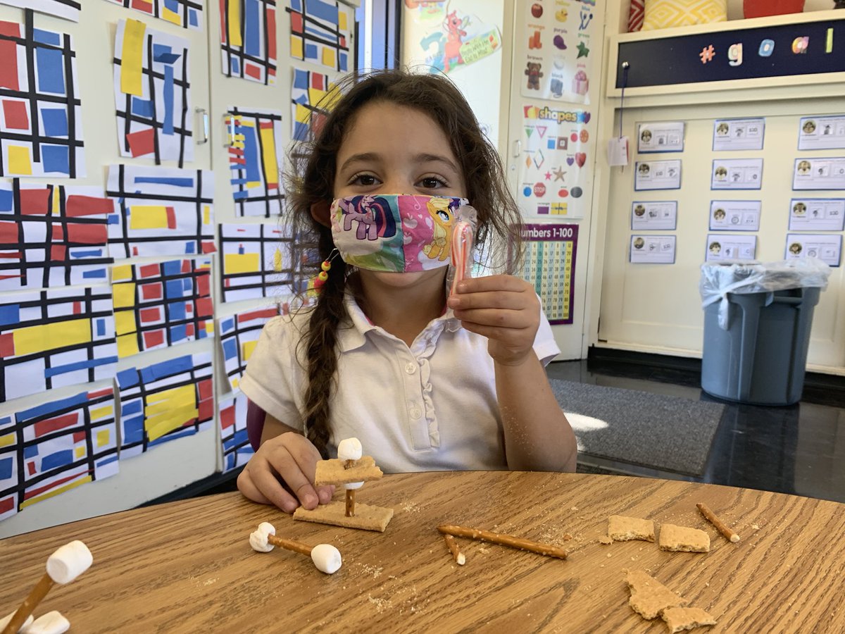 mrsyullee's tweet photo. @LongleyWayLions kinders tinkering with graham crackers, pretzels, marshmallows and candy cane to build a trap for an elf! #holidayseason #howtocatchanelf https://t.co/3aa0KPV1fJ