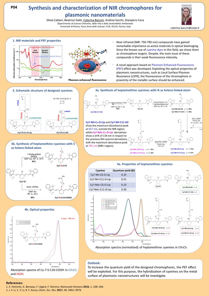 CaterinaBaccini's tweet photo. PO4 "Synthesis and characterization of NIR chromophores for plasmonic nanomaterials"
@SCIEmRo 
#GdCER2021 https://t.co/a6toTQszaC