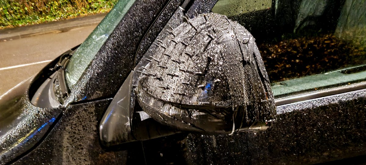 OneAdultSwim1's tweet photo. Revisited and heres what it looks like. A crude repair? Strange that I've seem 2 other vehicles with this "repair" in my area recently. Disguised as a repair. in the realms of conspiracy now.

What do you think? https://t.co/ytg53gPEzs