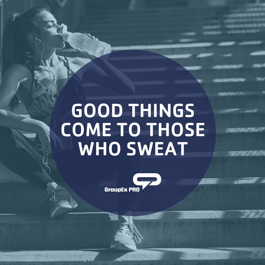 You get out what you put in. Get out there today and get one step closer to your goal!