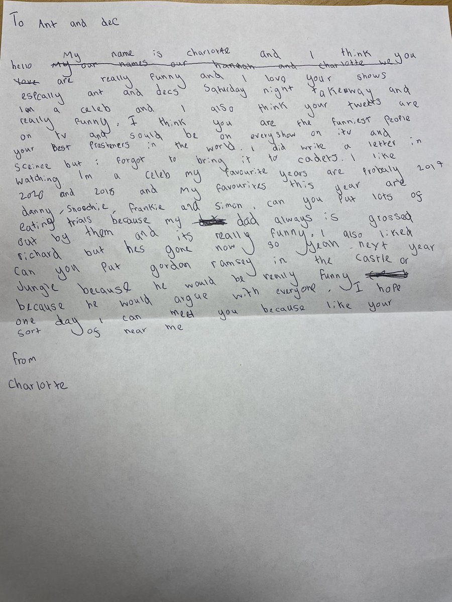 LouiseMA12's tweet photo. @antanddec members of Holywell Army Cadet Force have written you some letters…. https://t.co/NOQ2JIsR50