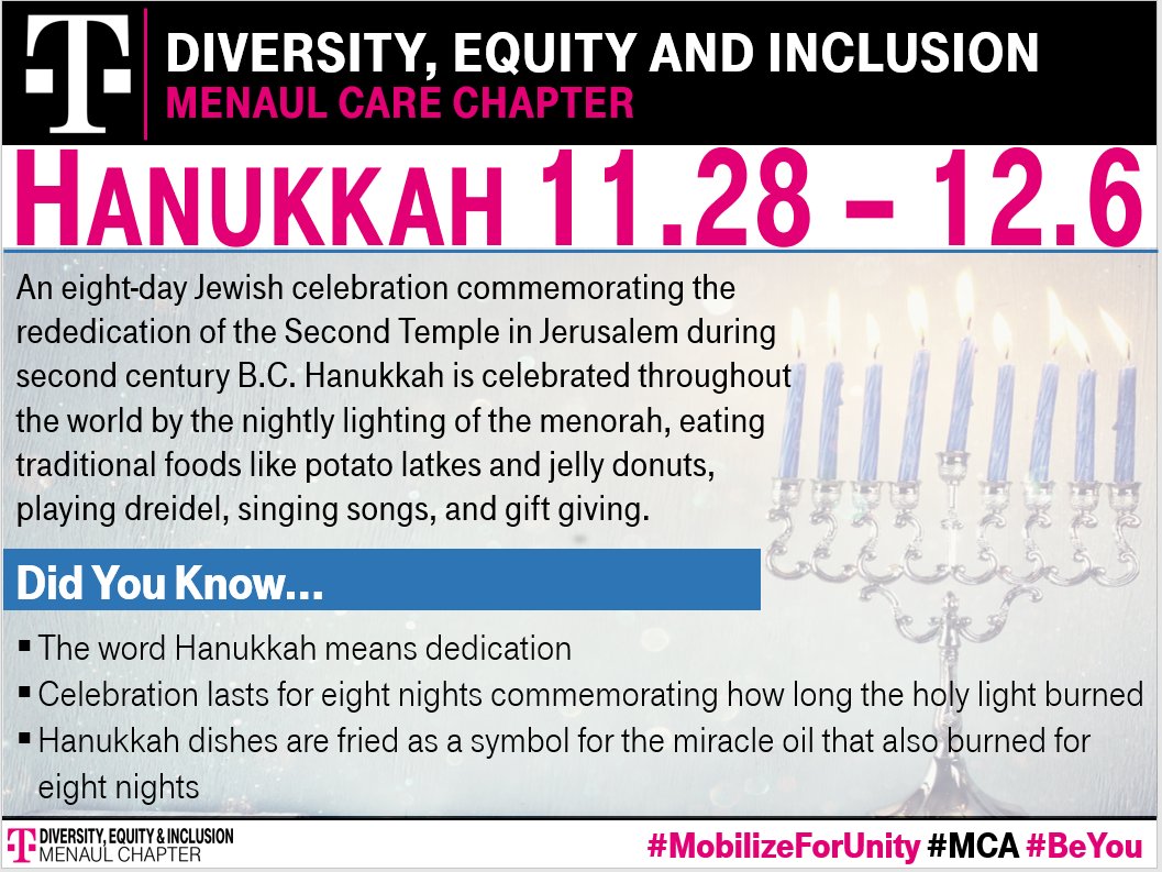 team505menaul's tweet image. Happy Hanukkah to our friends that celebrate! Wishing you a joyous holiday. 🕎

#MCA #BeYou #MobilizeForUnity
