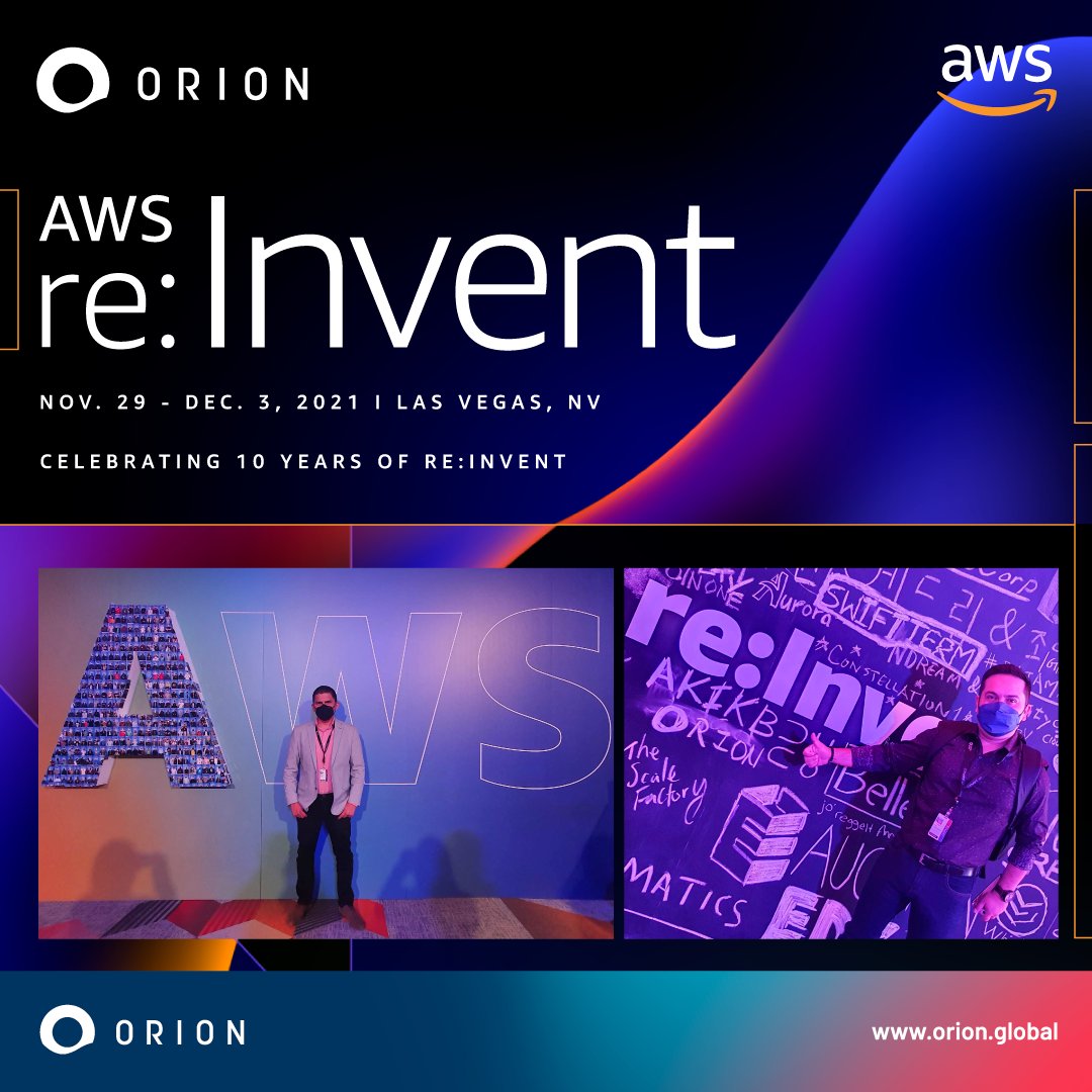 ¡Ya estamos en #AWSreInvent 2021! 

Estaremos llevando a uds el futuro del cloud y las principales novedades que nos trae nuestro Partner @AWSCloud.
 
Aún te puedes registrar para sesiones virtuales >> bit.ly/2ZBveXd