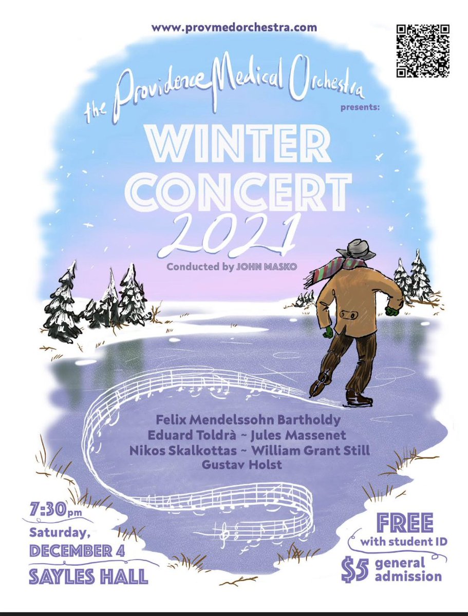 esevetson's tweet photo. Are you already looking for something to do Saturday night?  Come hear Providence Medical Orchestra! (Bonus: you get to see me play a brief solo!)

PMO is composed of @BrownMedicine and Providence community members. Full details at
https://t.co/vJogwXTWs2. We hope to see you! https://t.co/NDbEc5Ss56