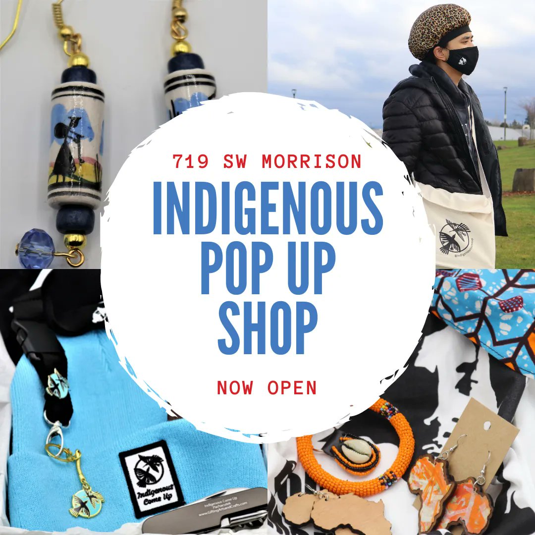 IndigenousCU's tweet photo. Reminder that our TIME SENSETIVE Indigenous Shop is closed Mondays.

We have gifts for all ages and interests. Come check us out while we are here.
719 SW Morrison St Portland OR 97205

#Popupshop #timesensitive #Indigenousshop #Indigenouseverything #Community #ClosedMondays https://t.co/A7e8d5lJX9
