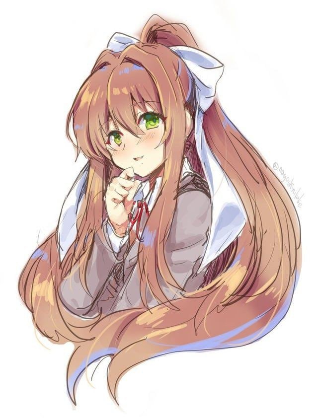 Fuolal's tweet photo. #DDLC #Monika https://t.co/GY1SQoESNb
