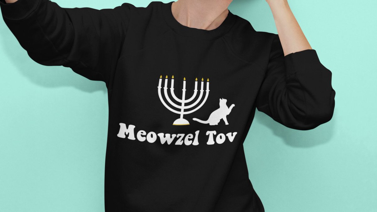 LuceeRoseDesign's tweet photo. Happy Hanukkah Sweatshirt, Meowzel Tov, Mozel Tov, Cat Pun Holiday Gift, Jewish Gift Star Of David, Chanukkah Crewneck, Cat Mom Cat Dad Gift

https://t.co/Ss2E1w4muo

#jewish #Hanukkah #MeowzelTov #MozelTov #Catpun #cat #catshirt #catgift #catmom #catdad #Chanukkah #holidays https://t.co/jbdKe3eiQx