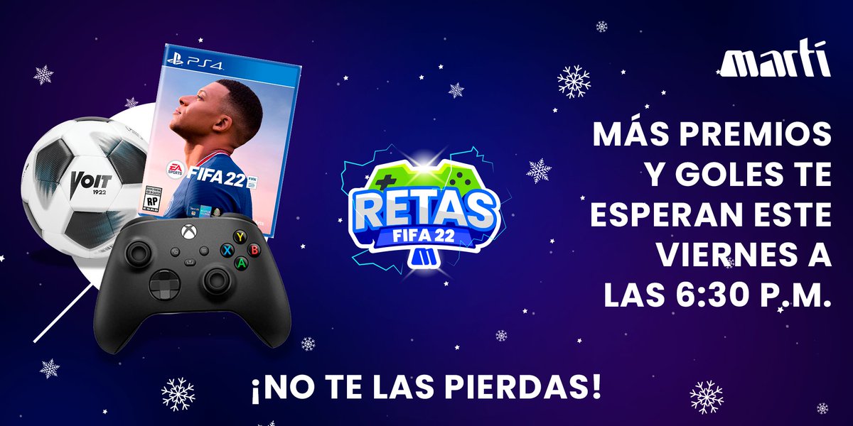 deportesmarti's tweet photo. La verdadera pasión del futbol se vive en las #RetasFIFA. No te pierdas nuestra transmisión junto a @Cacho_tw y @DiCarreraOfi a través de Facebook Live. https://t.co/oVz36FkHzE