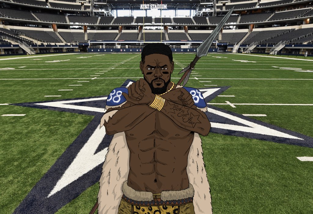 EmanFT_'s tweet photo. .@AncientWarNFT put together something special for a special person in the #NFTCommunity
Meet our Honorary @DezBryant Ancient Warrior NFT
Warriors - let’s show Dez our appreciation for the unrivaled work he’s doing in the space with @personalcorner ⚔️
#BornaStar #ThrowUpTheX https://t.co/hOH1dFMwQm