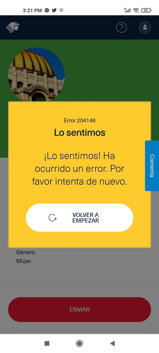 AnaCorvera2's tweet photo. @Aeromexico ayuda! Llevo 9 horas tratando de hacer un check in y al final del proceso siempre sale error. https://t.co/Nf5HrCJp6U