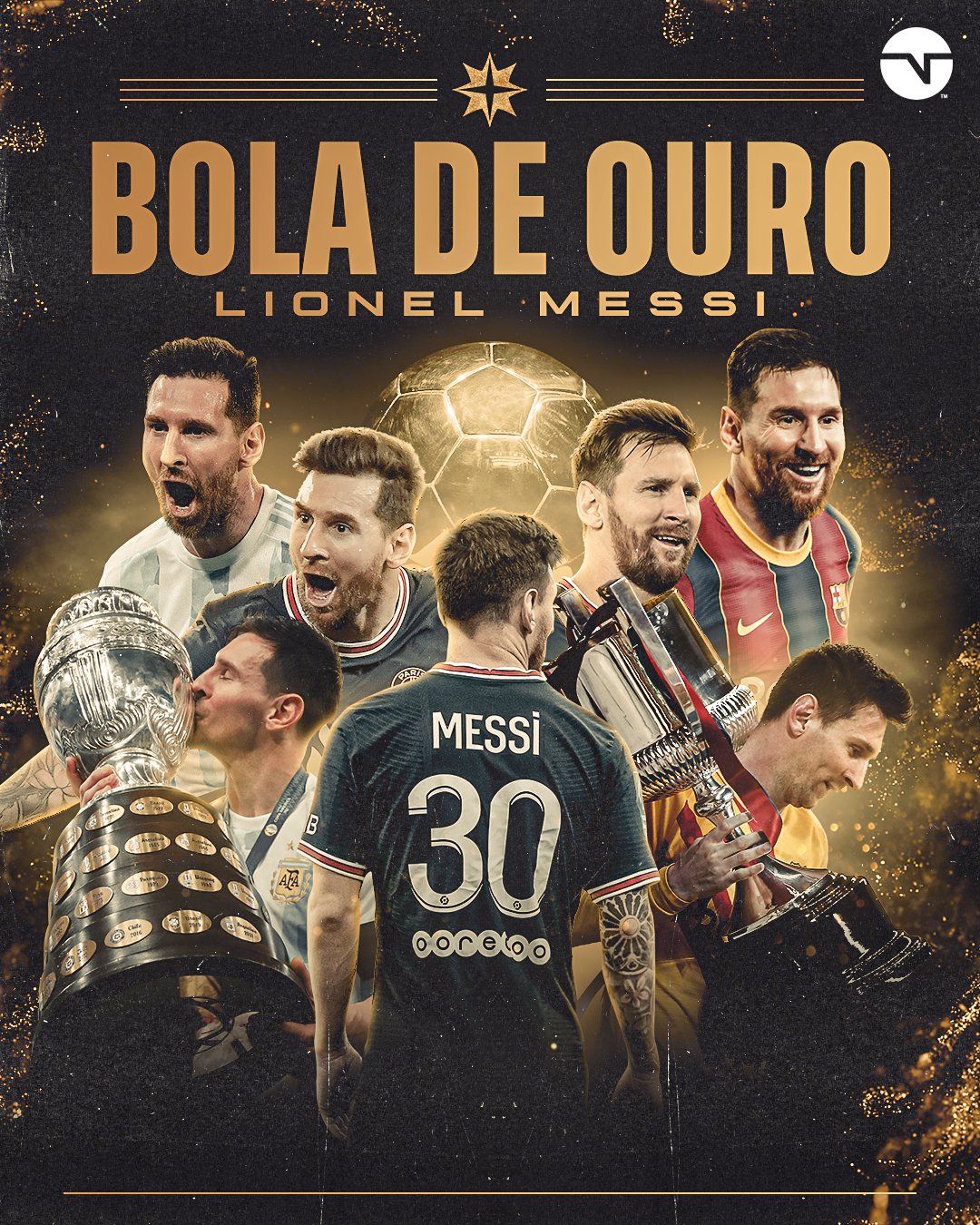 Bola de Ouro: Messi é eleito melhor jogador do mundo pela 7ª vez