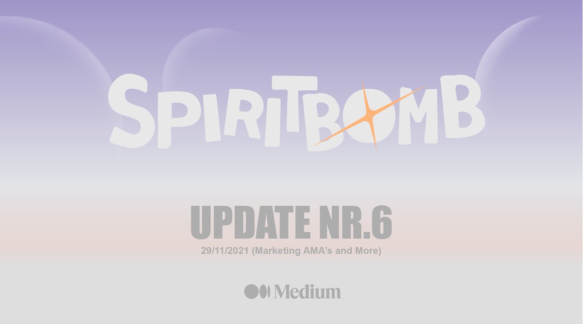 SPIRITBOMBTOKEN's tweet photo. UPDATE NR.6 is out! 

This week we're announcing several things; an AMA at the 'Benelux Crypto Community' and the blueprint for our new mascot! 

Go check it out over on Medium: 
https://t.co/aDA9gqUmfL https://t.co/R8nzhE9YSY