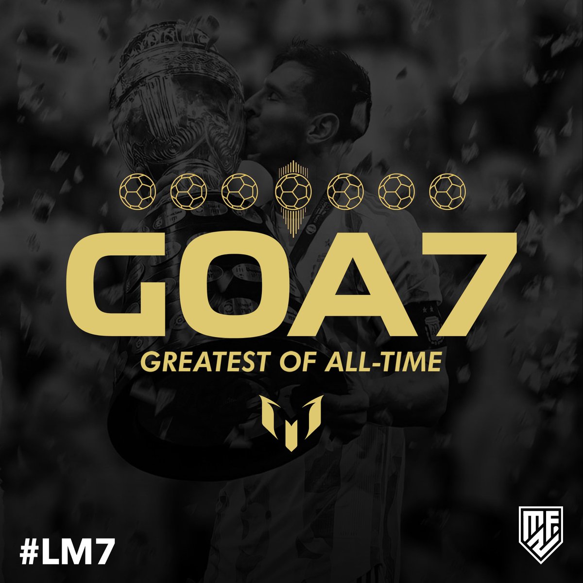 MZFgraphics's tweet photo. Lionel Messi wins his 𝗦𝗘𝗩𝗘𝗡𝗧𝗛 #BallonDor #LM7 https://t.co/8GPteHpjwG