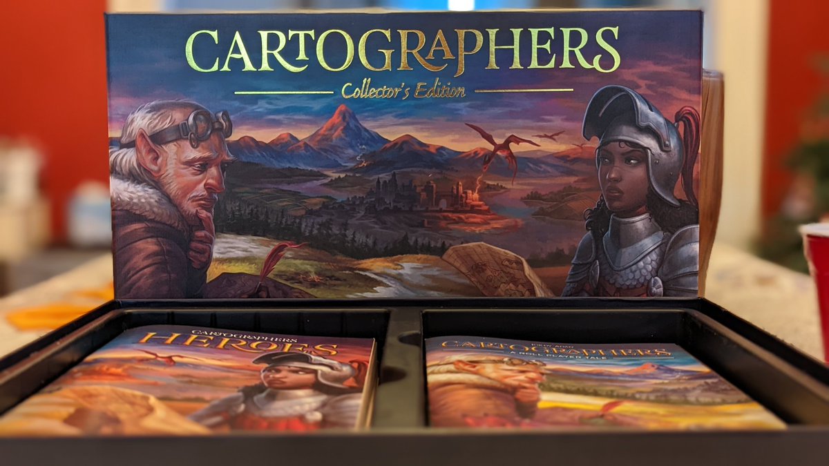 thettexpress's tweet photo. An afternoon game.
Pictured: #Cartographers by @thunderworksgam https://t.co/3xpXl974u2