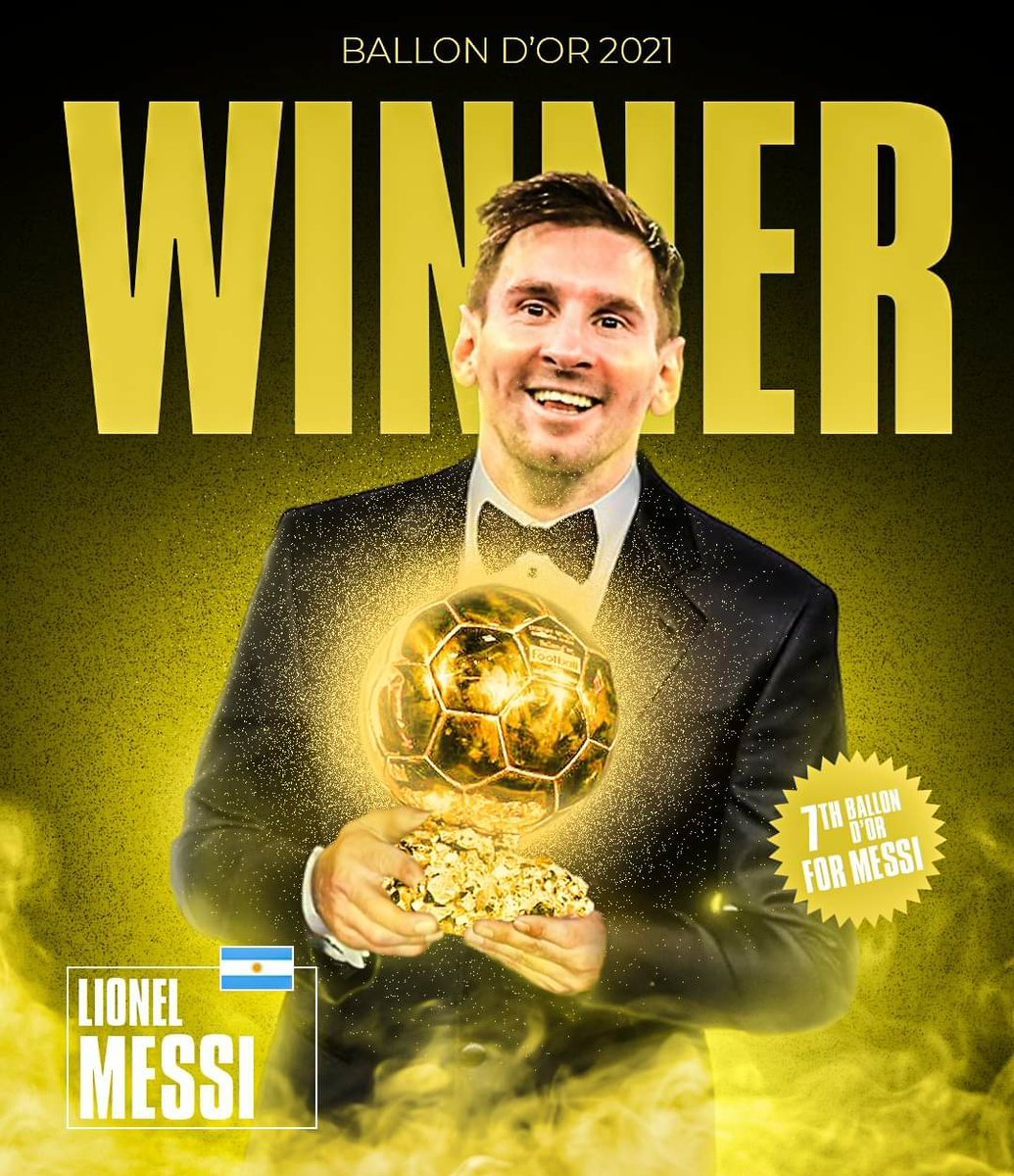 PushpamPatel13's tweet photo. #BallonDor NUMBER 7️⃣
#Messi #MessiBallonDor https://t.co/tPTEkPGP5d