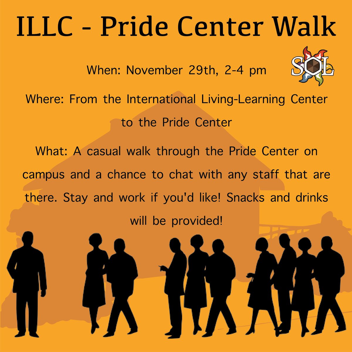 SOL_OSU_QTPOC's tweet image. TODAY from the ILLC to the Pride Ctr 💕🏳️‍🌈