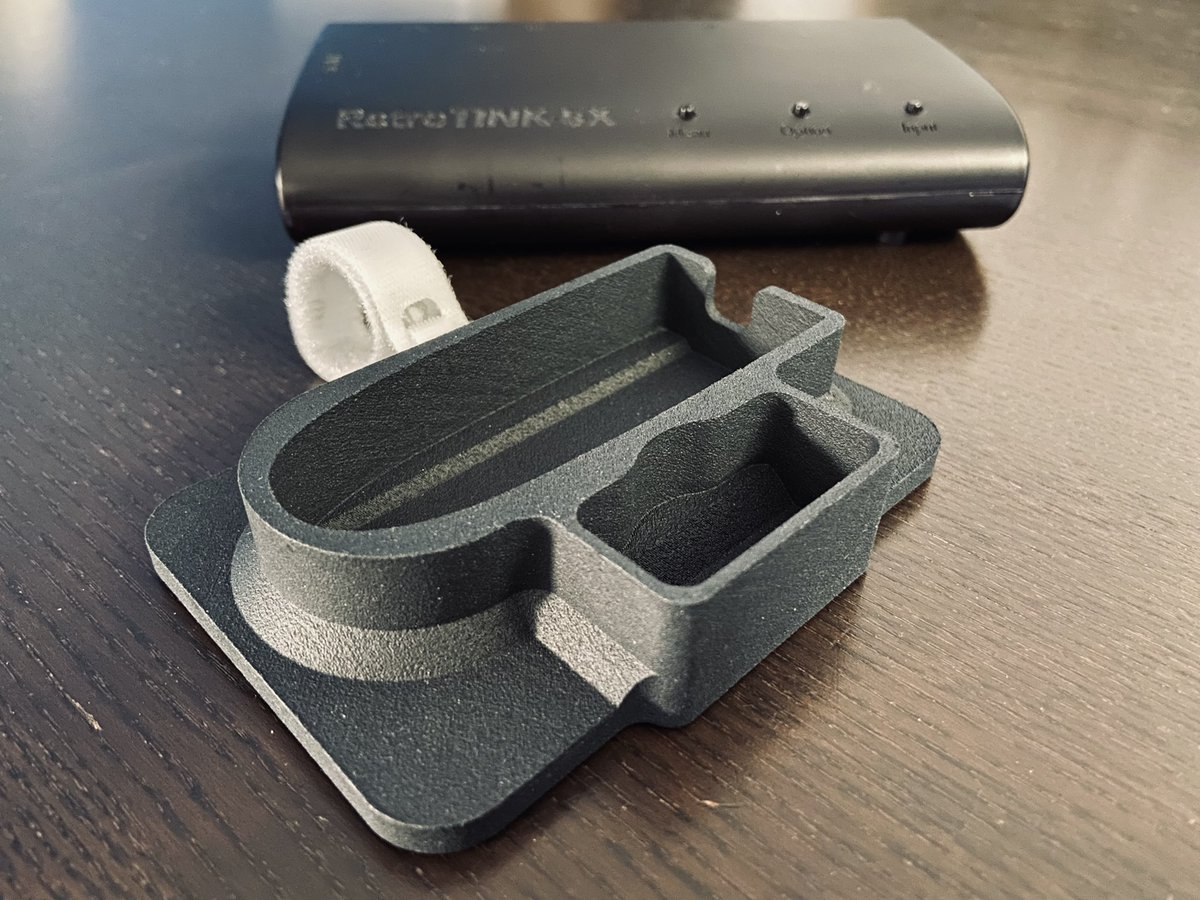 alexcom__'s tweet photo. #RT5X vertical stand designed by @ToddsNerdCave . Got it printed by an hp multi jet fusion. Thanks for sharing your design with the rest of us. https://t.co/9TpoHRNJ32
