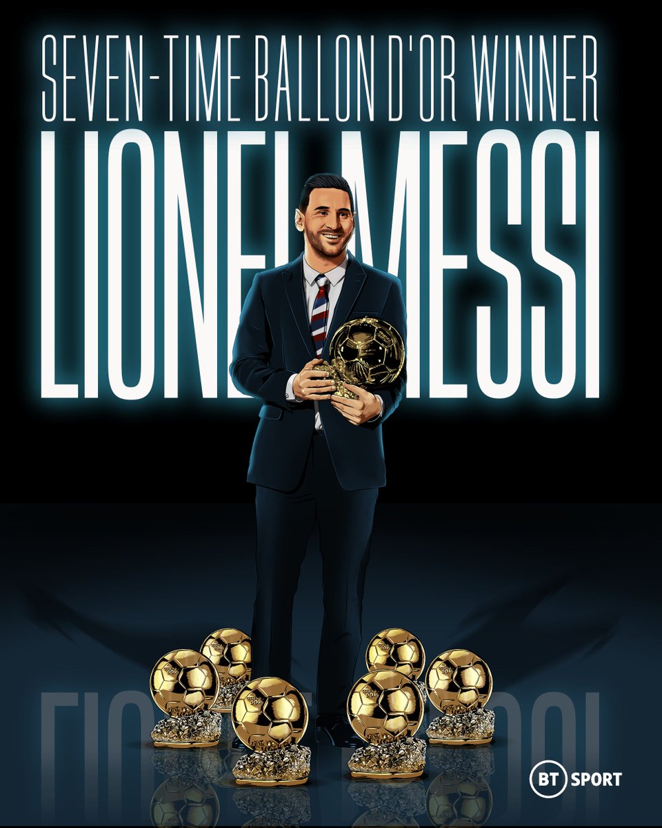 footballontnt's tweet image. You can't stop greatness 🐐

Lionel Messi wins his 𝗦𝗘𝗩𝗘𝗡𝗧𝗛 #BallonDor