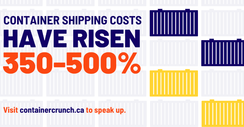 pulsecanada's tweet photo. The container crunch is making life in Canada more expensive. The U.S. is taking steps to get to the bottom of the issue. We think Canada should too. 

Tell Ottawa to act and show your support for Canadian businesses &amp; consumers at https://t.co/2CfaIR3aAe.