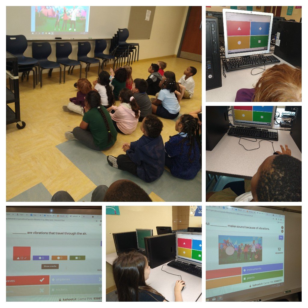 robyn_henson's tweet photo. We learned about sound waves and played Kahoot.  They ❤️ed it! #KindergertenRocks @verobeachelem https://t.co/iLnSGeu58f