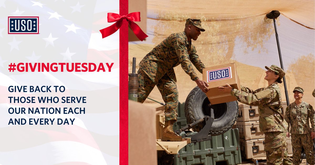 USOSanDiego's tweet image. Keep our military in your heart this holiday season. Your donation to the USO this #GivingTuesday brings comfort and connection to our troops around the world during the holidays. Give now: sandiego.uso.org/donate.