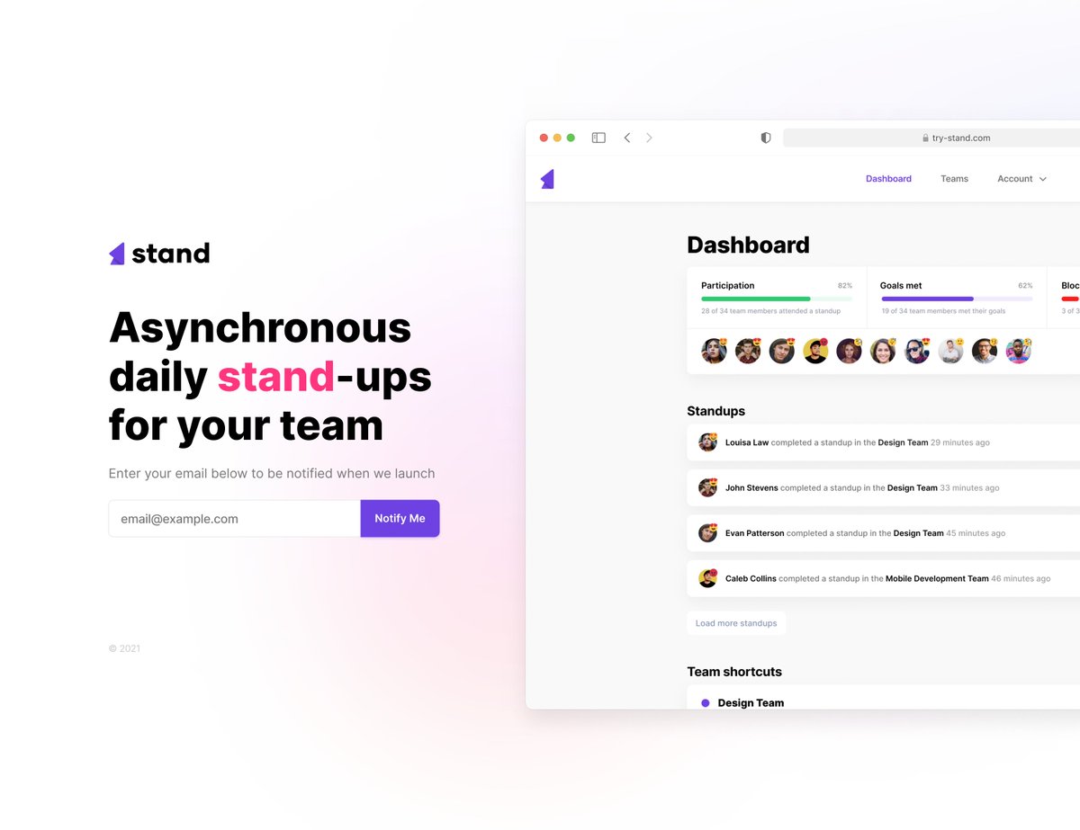New side project in the works. try-stand.com