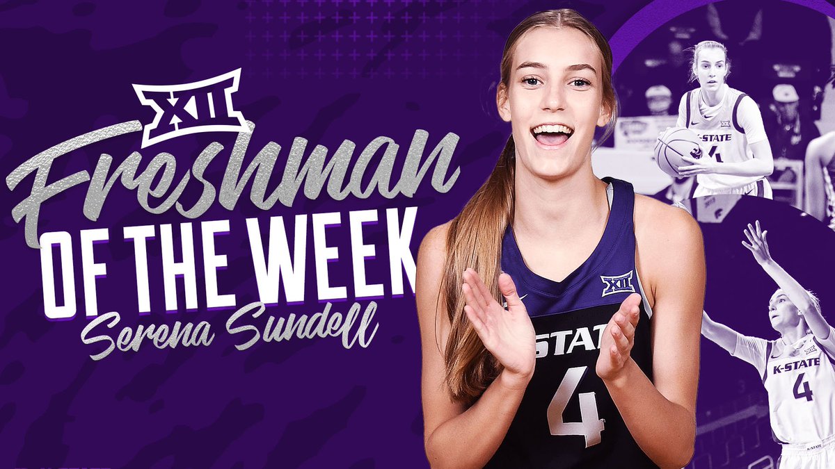 Congrats to <a href="/serena_sundell/">Serena Sundell</a> 👏

Our <a href="/Big12Conference/">Big 12 Conference</a> Freshman Of The Week

📄 k-st.at/3xxTvty

#KStateWBB x #BeKStateGr8