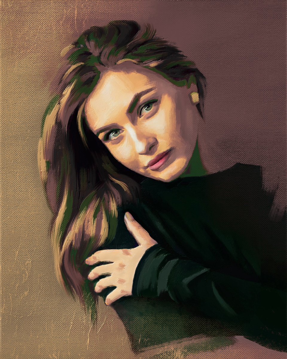 So far, it's so scary to include extraneous #colors in the #portrait. It all seems that I will ruin the work. But when you realize that it turns out harmoniously - as if you tried a new dish!

I'm starting to collect my personal art book with #recipes.
