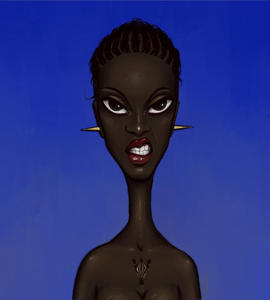 Hunter girl scare victim. 
But where is the victim?.. 
From  collection "Wild souls are here".
We are all wild souls and live according to the laws of the wild world, but who said one hundred of them cannot be broken in order to survive?
#NFTartists #NFTs #NFTCommmunity