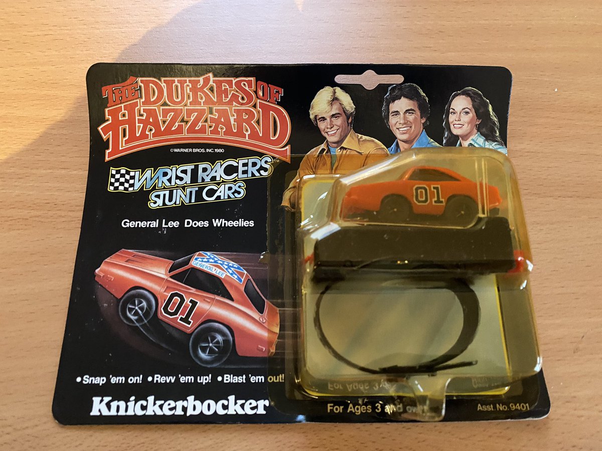 chiefychat's tweet photo. Wrist racer going up on ebay. Card has a curve and the plastic is starting to yellow but other than that it’s in great condition https://t.co/ccrxTLiRw0