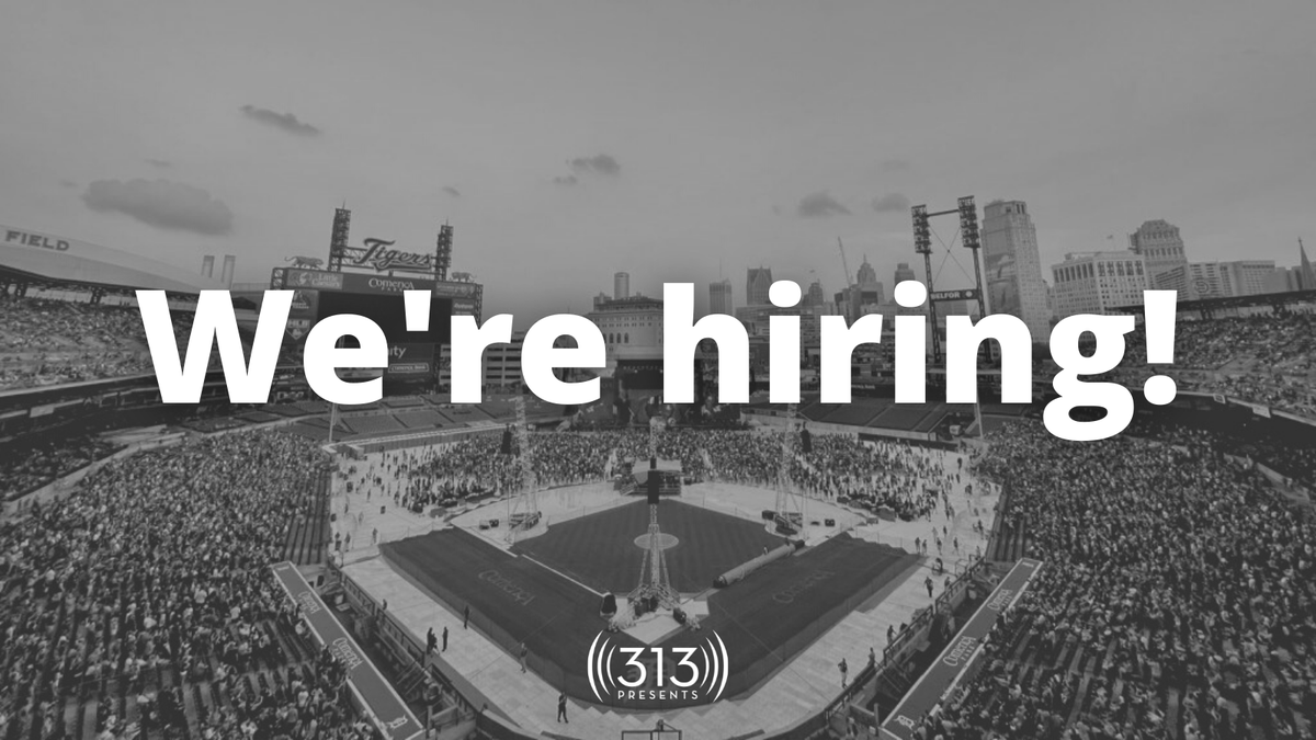 #313Presents is looking for an Event Production Coordinator to join our growing team!

Check out the job summary + apply now: 313pres.co/3I2WIGm