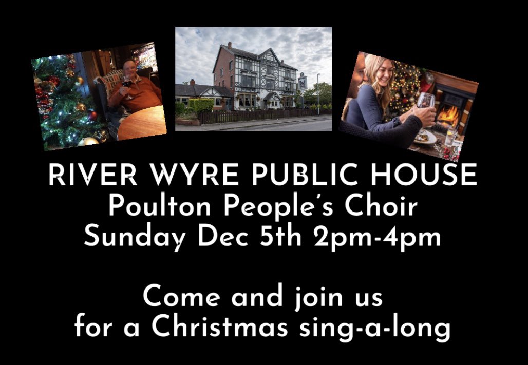 #RiverWyrePub #poulton #choir #Christmas