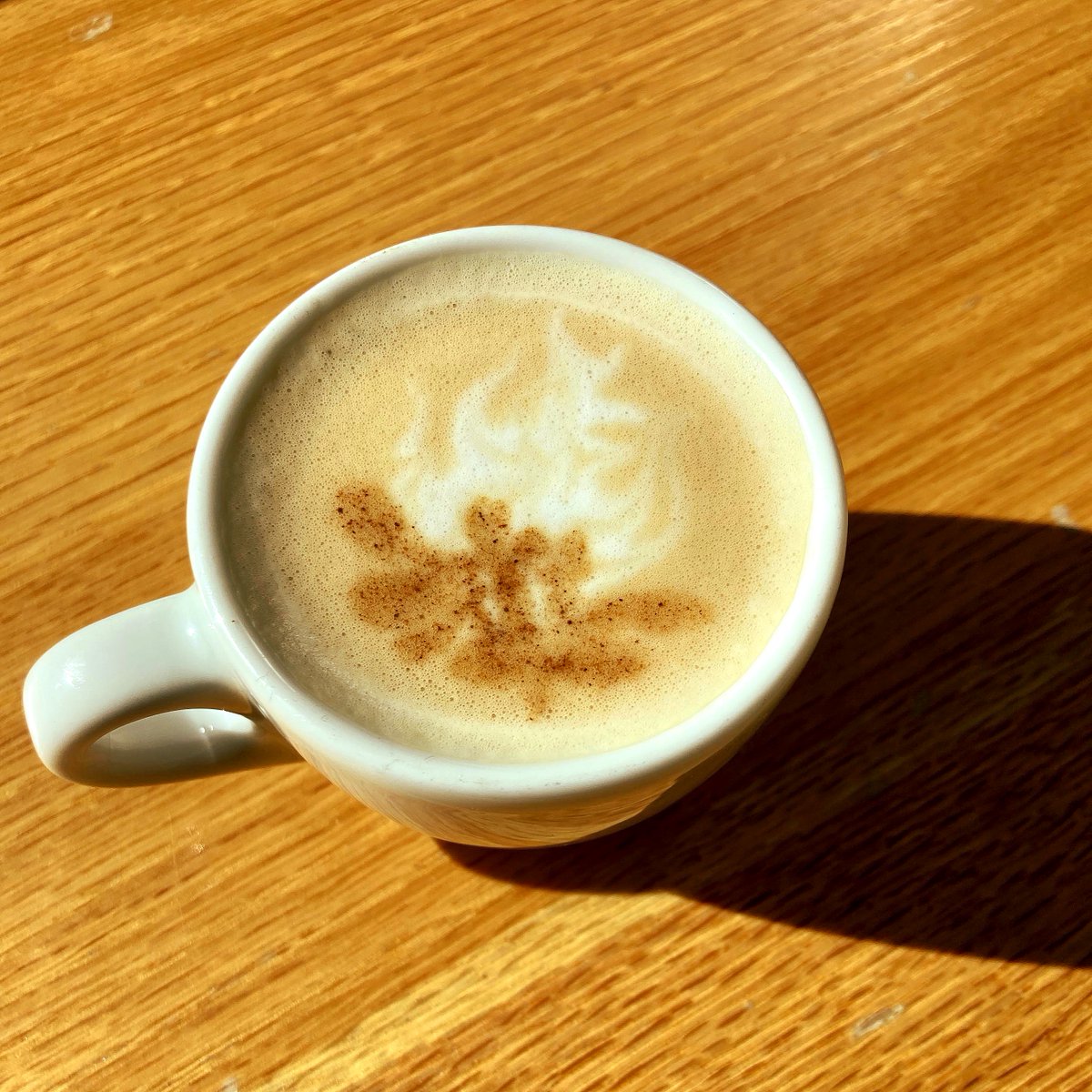 OakHouseDurham's tweet photo. A hot coffee is much like a campfire. Something about that warmth makes it easier to share a bit of ourselves. 

It's been a long year but there is so much to look forward to. We can’t wait to serve you all in 2022. But first, we enjoy the rest of this year❤️

#☕️🍺🍷🥃 #latteart https://t.co/fC6wsy8MdF