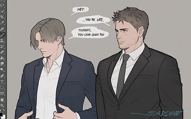 remember chris wearing a suit in re5 commercial 