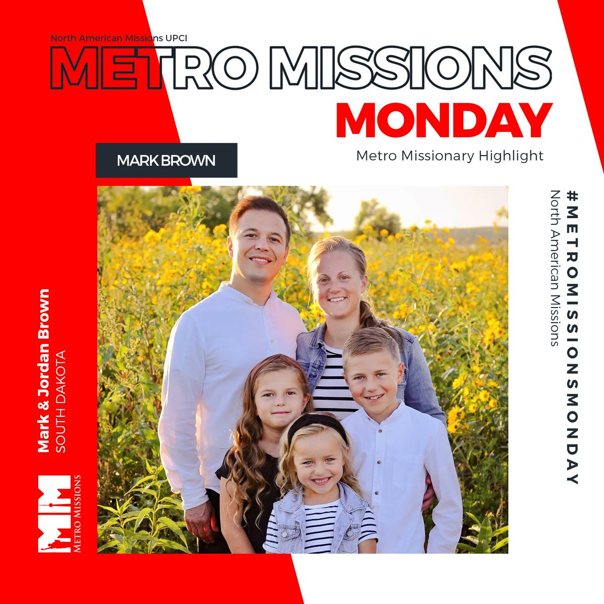 upcinam's tweet photo. #MetroMissionsMonday! Would you pray for the Browns who are endeavoring to reach "The Next Town" in South Dakota as Foward Missionaries under Metro Missions? SD currently has just 7 churches in a state of 66 counties and 310 towns. More info 👉🏼  https://t.co/uSpOhweSbX https://t.co/Ry5rKgwCdz