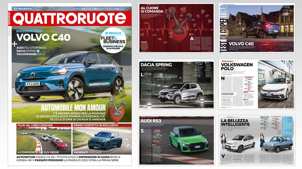 #Quattroruote di #dicembre è disponibile in Digital Edition e ti aspetta in edicola: scopri tutti i contenuti e l’allegato gratuito Fleet&amp;Business Special Edition--> bit.ly/3o3Tgnd #nuovoQuattroruote #auto