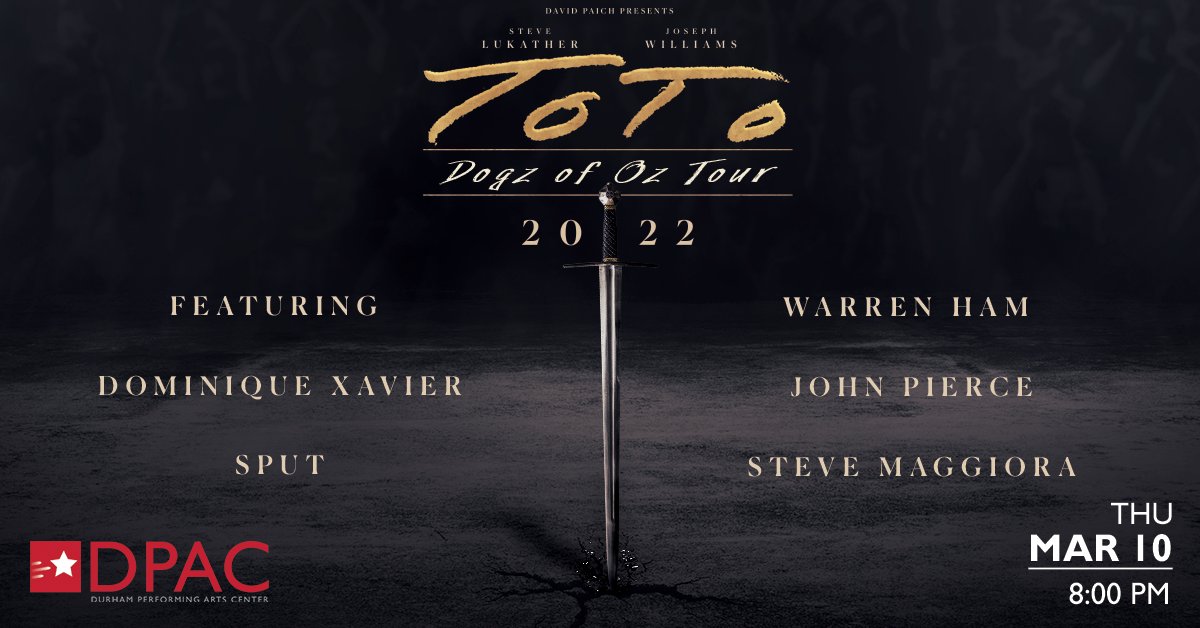 DPAC's tweet photo. Just Announced Toto: Dogz of Oz Tour comes to DPAC on Thur, Mar 10. Tickets on sale Friday at 10am. @toto99com
For more info, head to: https://t.co/9SdfGBLu0s
#DPACisBack #Oz #Toto https://t.co/3D5MMciKHg