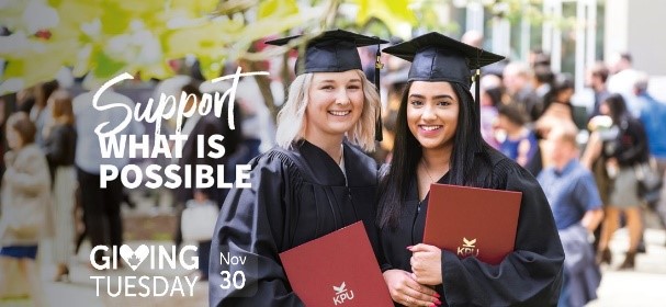 _KatieOpenshaw's tweet photo. Our goal is to support 100 students who are facing systemic barriers to their education with $1,000 awards each this #GivingTuesdayCA - help us support students TOMORROW November 30th! https://t.co/87XXU6krri #SupportWhatIsPossible #KPUCommUNITY #PartofKPUMosaic @KPUFoundation https://t.co/Gn3pCNoPVY