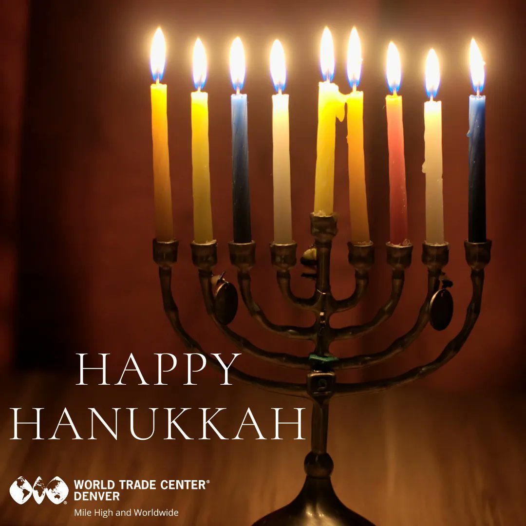 Hanukkah greetings for love, peace, and happiness from the WTC Denver staff!