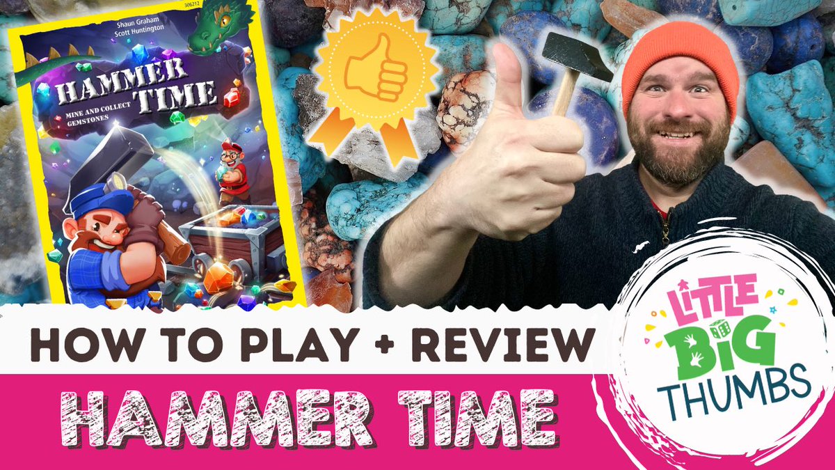 JP - Little Big Thumbs (@littlebigthumbs) on Twitter photo Hammers 🔨 and Dragons 🐉 and Gemstones 💎, oh my!
#HammerTime from <a href="/HABAGamesUSA/">HABA Games @ 2622 PAXU</a> is the next #boardgame to be featured in a Little Big Thumbs video!
youtu.be/aXSKISz8Wgo Hammers 🔨 and Dragons 🐉 and Gemstones 💎, oh my!
#HammerTime from <a href="/HABAGamesUSA/">HABA Games @ 2622 PAXU</a> is the next #boardgame to be featured in a Little Big Thumbs video!
youtu.be/aXSKISz8Wgo