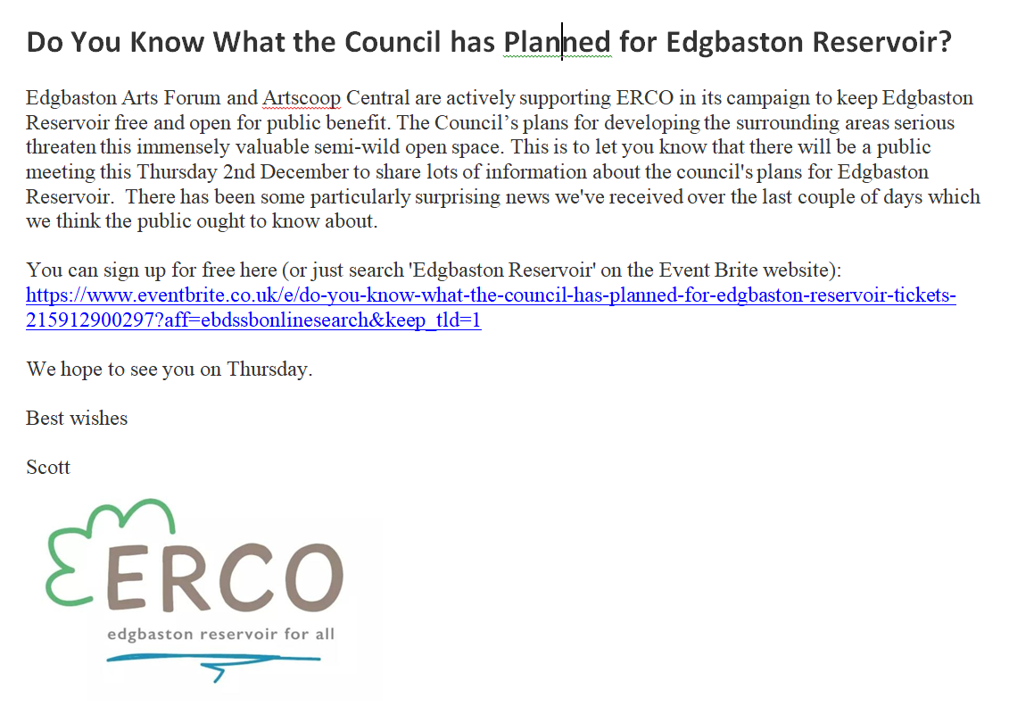 𝗗𝗢 𝗬𝗢𝗨 𝗞𝗡𝗢𝗪 𝗪𝗛𝗔𝗧 𝗧𝗛𝗘 𝗖𝗢𝗨𝗡𝗖𝗜𝗟 𝗛𝗔𝗦 𝗣𝗟𝗔𝗡𝗡𝗘𝗗 𝗙𝗢𝗥 𝗘𝗗𝗚𝗕𝗔𝗦𝗧𝗢𝗡 𝗥𝗘𝗦𝗘𝗥𝗩𝗢𝗜𝗥?

You can sign up for free here:
eventbrite.co.uk/e/do-you-know-… 

#birmingham #edgbaston #EdgbastonResrvoir #Ladywood