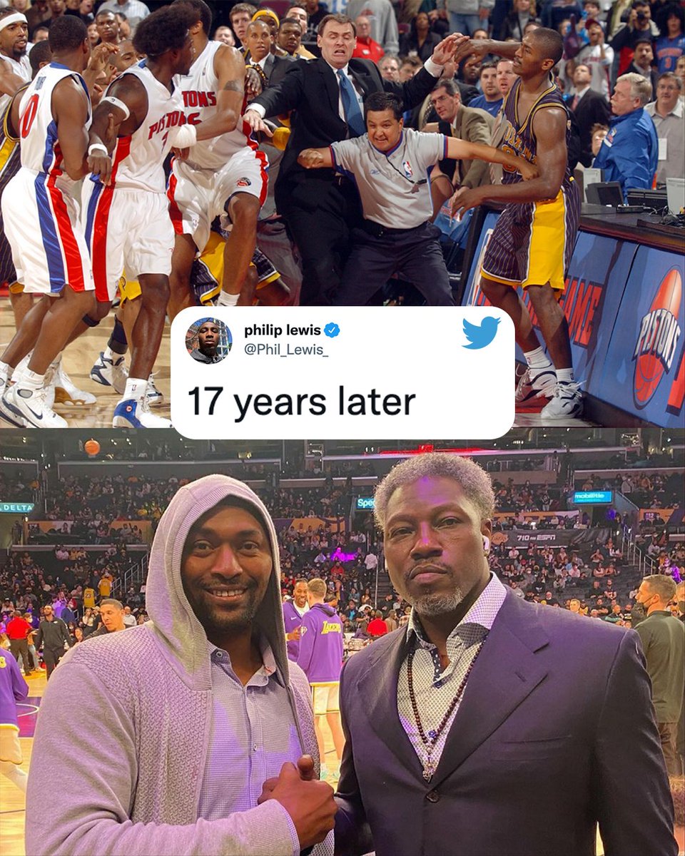 SportsCenter's tweet image. 17 years later, it's all love between these two 💯

(via @westmoments, @Phil_Lewis_)