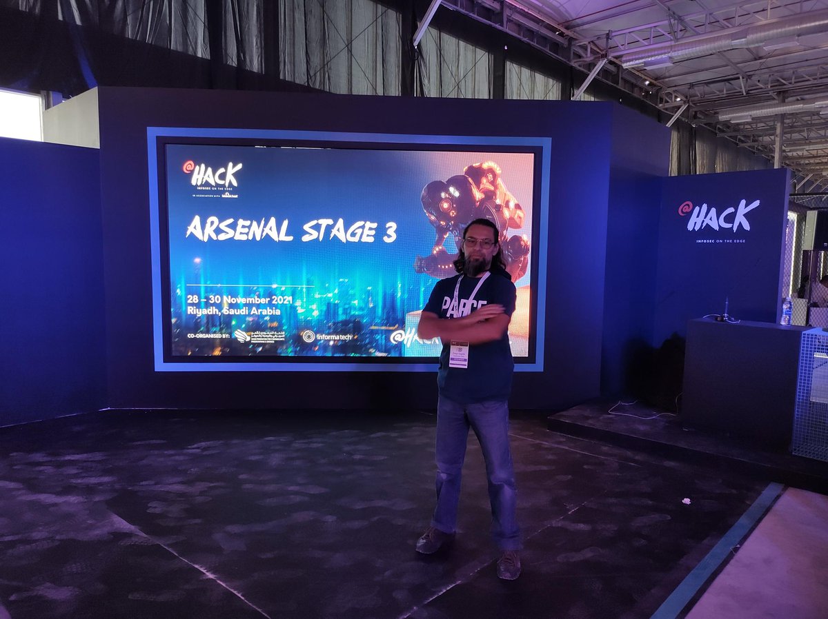 ElevenPaths's tweet photo. 📍Desde ayer se celebra en Arabia Saudí @athackcon, una conferencia asociada a @BlackHatEvents.

🗣Nuestro experto @dsespitia ha participado con una ponencia sobre #PackageDNA, nuestra herramienta para detectar paquetes maliciosos en código.

Más info➡️ https://t.co/8nGeFTAEiG https://t.co/aRLHfLgEmM