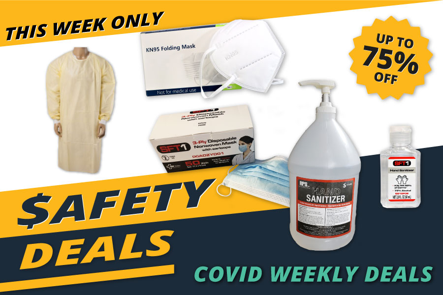 ORRSafety's tweet photo. Check out this week's #safetydeals on Sanitizers, Isolation Gowns and Masks #ppe https://t.co/UtXuZeisv0 https://t.co/8MyOw4tkmX
