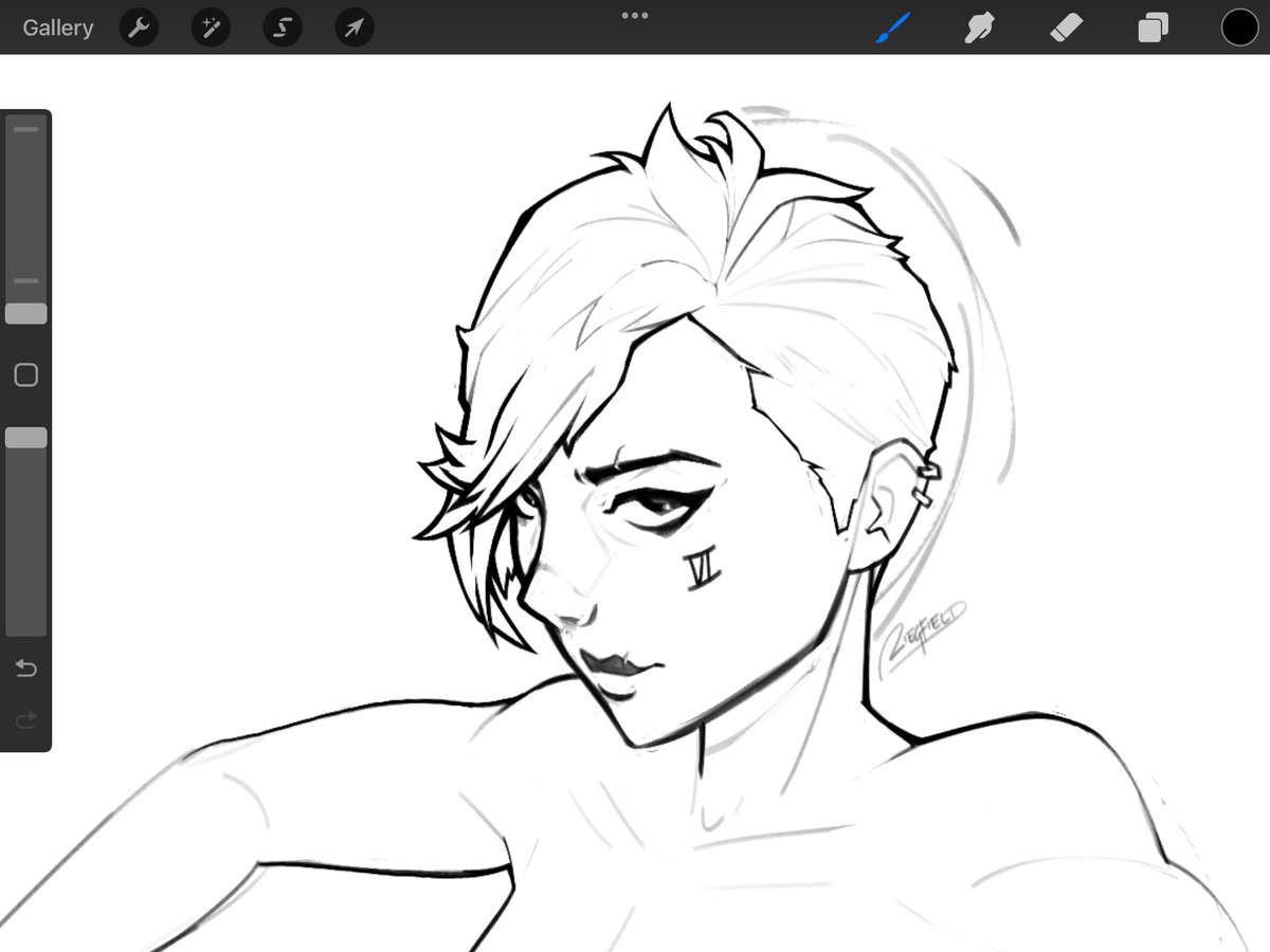 little WIP of Vi while i'm taking a break from my projects 🧁 

#Arcane 