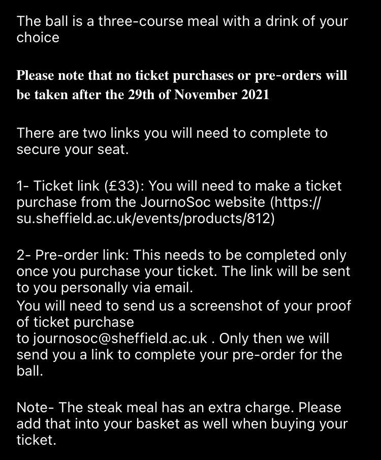 SheffJournoSoc's tweet photo. Grab your tickets to JournoSoc's Xmas Ball! 🎉

Link to purchase tickets (also in bio): https://t.co/FzPaR96fjF

See you there! 🤩🍷

#sheffjournalism #sheffielduni #journosoc #sheffjournosoc https://t.co/nXOvR9WShU