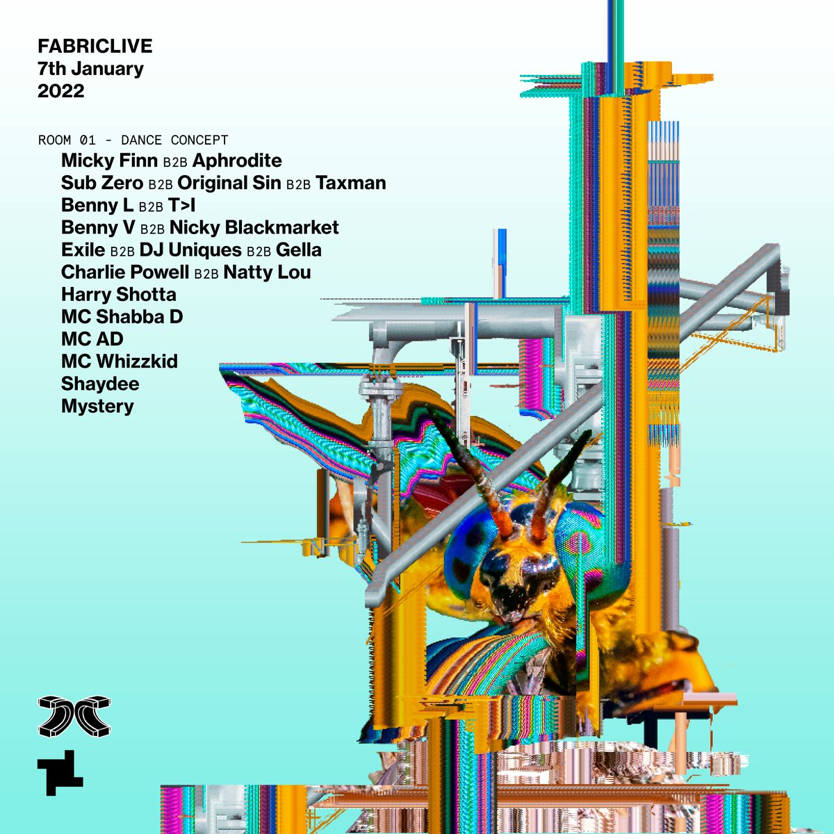 The last Drum &amp; Bass tune played at <a href="/fabriclondon/">fabric</a>  <a href="/fabriclivehq/">FABRICLIVE</a> before lockdown was at our last visit. The new norm is just more bass &amp; more love. We will show you what we mean on Jan the 7th! 🔥❤️
➡️ ra.co/events/1484785
<a href="/MICKYFINN1/">DJ Micky Finn</a> @djaphrodite <a href="/subzeroplayaz/">sub zero</a> <a href="/DJORIGINALSIN/">Original Sin</a>